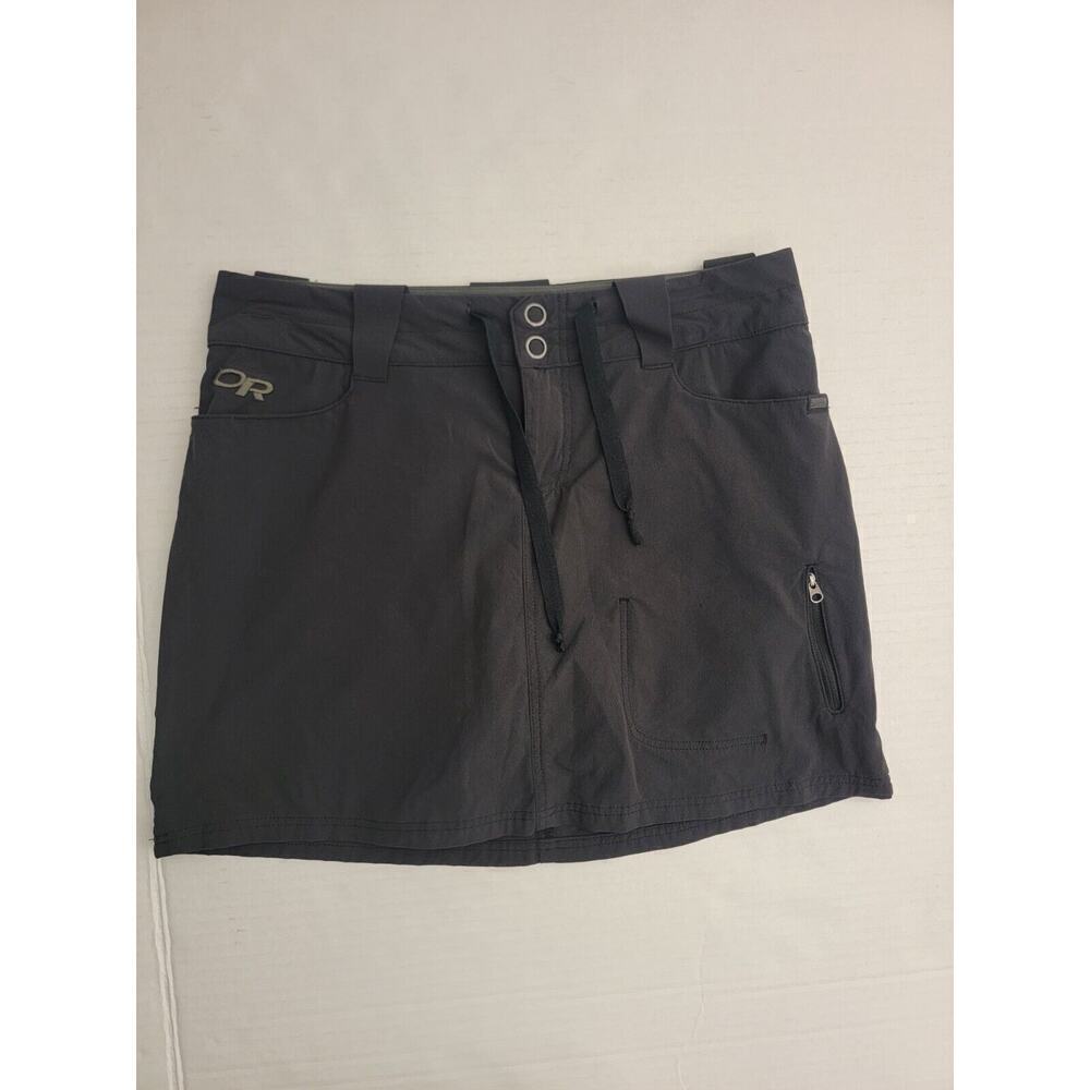 Outdoor Research Skirt Skort Womens Sz 2 Stretch Gray Pockets Gorpcore